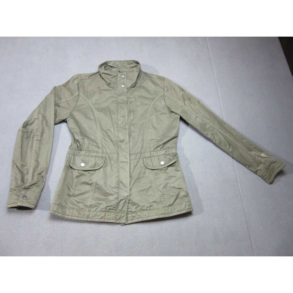 Kuhl Projekt Jacket Womens Medium Green Full Zip Utility Military Weather Wear